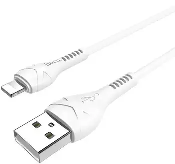 Кабель Hoco X37 Cool Power Type-A to Lightning 1m White