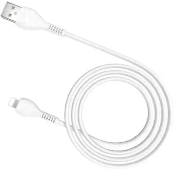 Кабель Hoco X37 Cool Power Type-A to Lightning 1m White