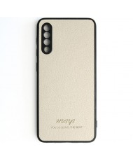 Чехол Huryl Leather Case Samsung Galaxy A50 Cream