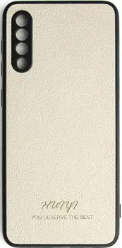 Чехол Huryl Leather Case Samsung Galaxy A50 Cream