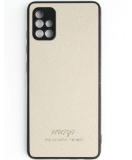 Чехол Huryl Leather Case Samsung Galaxy A51 Cream