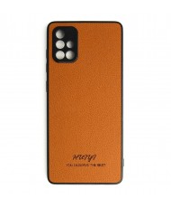 Чохол Huryl Leather Case Samsung Galaxy A71 4G Brown