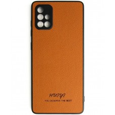Чехол Huryl Leather Case Samsung Galaxy A71 4G Brown
