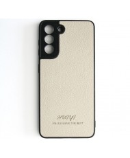 Чехол Huryl Leather Case Samsung Galaxy S21+ Cream