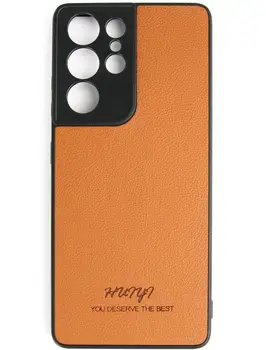 Чехол Huryl Leather Case Samsung Galaxy S21 Ultra Brown