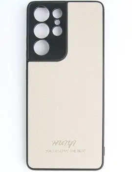 Чехол Huryl Leather Case Samsung Galaxy S21 Ultra Cream