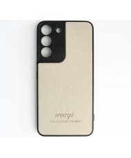 Чехол Huryl Leather Case Samsung Galaxy S22+ Cream