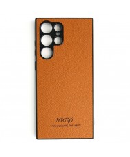 Чехол Huryl Leather Case Samsung Galaxy S22 Ultra Brown