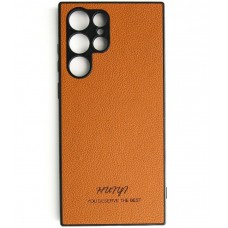 Чохол Huryl Leather Case Samsung Galaxy S22 Ultra Brown