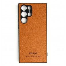 Чохол Huryl Leather Case Samsung Galaxy S22 Ultra Brown
