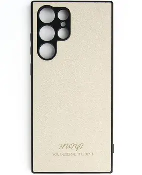 Чохол Huryl Leather Case Samsung Galaxy S23 Ultra Cream