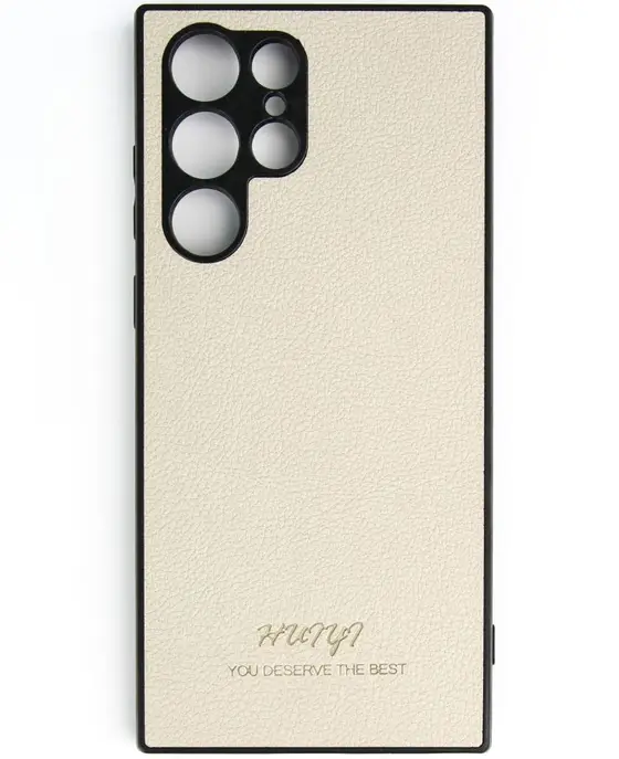 Чохол Huryl Leather Case Samsung Galaxy S22 Ultra Cream