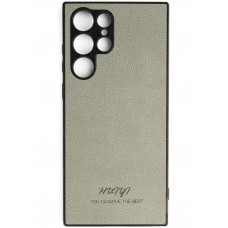 Чехол Huryl Leather Case Samsung Galaxy S22 Ultra Gray
