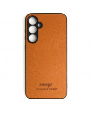 Чохол Huryl Leather Case Samsung Galaxy S23 FE Brown