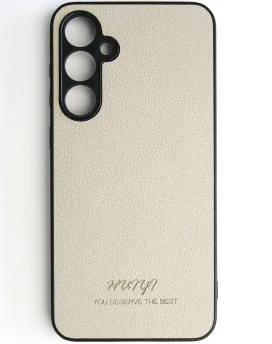 Чохол Huryl Leather Case Samsung Galaxy S23 FE Cream