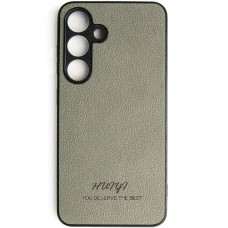 Чехол Huryl Leather Case Samsung Galaxy S24 Gray