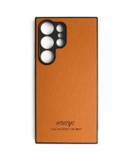 Чехол Huryl Leather Case Samsung Galaxy S24 Ultra Brown