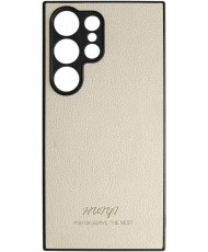 Чохол Huryl Leather Case Samsung Galaxy S24 Ultra Cream