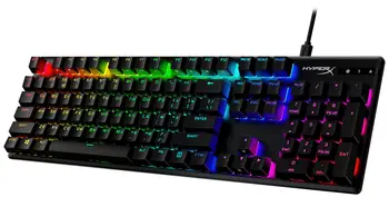 Клавіатура HyperX Alloy Origins Red RGB PBT ENG/RU Black (639N3AA) (UA)