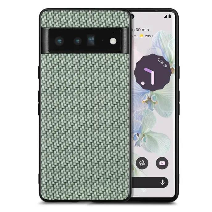 Чохол KOOLRIVER Carbon Style для Google Pixel 6 Pro Green