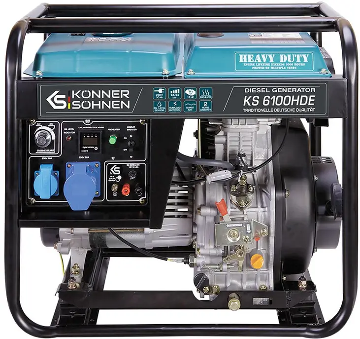 Дизельний генератор Konner&Sohnen KS 6100HDE (UA)