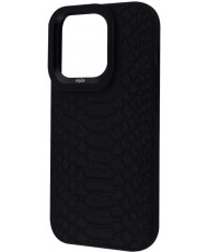 Чехол Kajsa Snake Pattern для iPhone 14 Pro Max Black