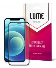 Защитное стекло для смартфона LUME Protection 2.5D Silk Narrow Border for iPhone 12/12 Pro Front Black (LU25D61B)