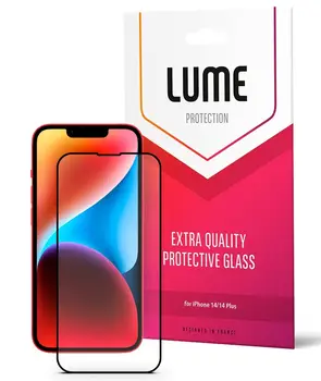 Защитное стекло для смартфона LUME Protection Anti Static Dustproof Glass for iPhone 13/13 Pro/14 Front Black (LU25D14B)