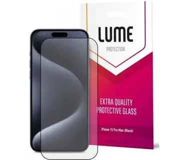 Захисне скло для смартфону LUME Protection Anti Static Dustproof Glass for iPhone 15 Pro Max Front Black (LU15PMB)