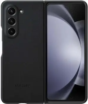 Чехол Leather Case (AAA) для Samsung Galaxy Z Fold5 Black