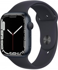 Смарт-часи Apple Watch Series 7 GPS + Cellular 45mm Midnight Aluminum Case w. Midnight S. Band (MKJ73)