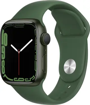 Смарт-годинник Apple Watch Series 7 GPS + Cellular 45mm Green Aluminum Case with Clover Sport Band (MKJ93)