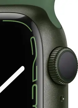 Смарт-годинник Apple Watch Series 7 GPS + Cellular 45mm Green Aluminum Case with Clover Sport Band (MKJ93)