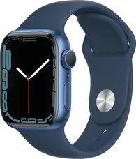 Смарт-годинник Apple Watch Series 7 GPS 41mm Blue Aluminum Case With Blue Sport Band (MKN13)