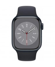 Смарт-годнник Apple Watch Series 8 GPS 41mm Midnight Aluminum Case w. Midnight Sport Band (MNP53)