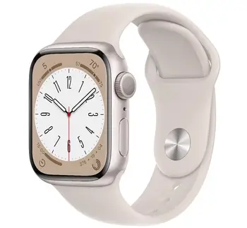 Смарт-годинник Apple Watch Series 8 GPS 41mm Starlight Aluminum Case with Starlight Sport Band (MNP63)