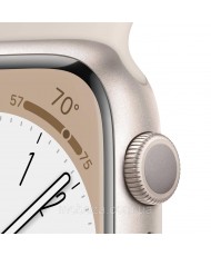 Смарт-годинник Apple Watch Series 8 GPS 41mm Starlight Aluminum Case with Starlight Sport Band (MNP63)