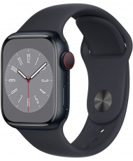 Смарт-часы Apple Watch Series 8 GPS 41mm Midnight Aluminum Case w. Midnight Sport Band - Size M/L (MNU83)