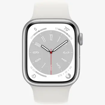 Смарт-годинник Apple Watch Series 8 GPS 41mm Silver Aluminum Case with White S. Band (MP6K3, MP6L3)