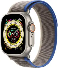 Смарт-годинник Apple Watch Ultra GPS + Cellular 49mm Titanium Case with Blue/Gray Trail Loop - M/L (MQF33/MQEJ3/MQFV3)