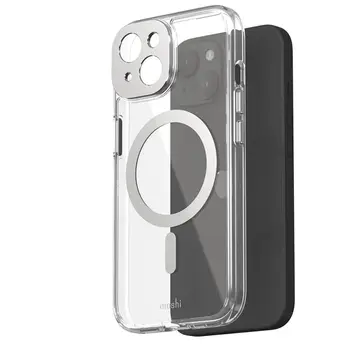 Чехол Moshi iGlaze Slim Hardshell Case for iPhone 15 Luna Silver (99MO231001)