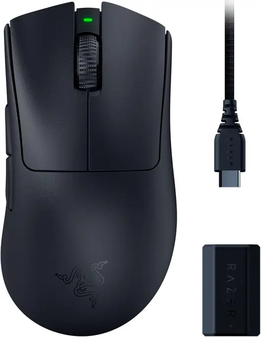 Миша Razer DeathAdder V3 PRO Wireless & Mouse Dock Black (RZ01-04630300-R3WL) (UA)