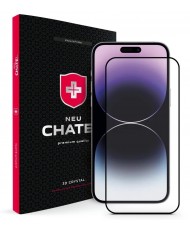 Захисне скло для смартфона NEU Chatel Corning Gorilla Glass with Mesh Front Black для iPhone 14 Pro Max (NEU3D14PMB)