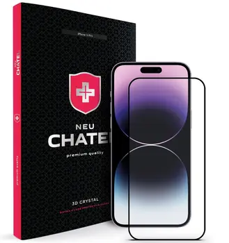 Захисне скло для смартфона NEU Chatel Corning Gorilla Glass with Mesh Front Black для iPhone 14 Pro (NEU3D14PLB)