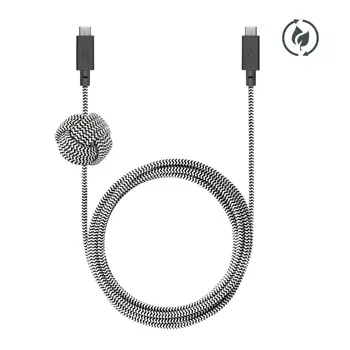 Кабель Native Union Anchor Cable USB-C to USB-C Pro 240W 3 m Zebra (ACABLE-C-ZEB-NP)