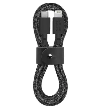 Кабель Native Union Belt Cable USB-C to Lightning Cosmos Black (1.2 m) (BELT-KV-CL-CS-BK-2)