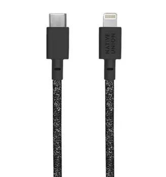 Кабель Native Union Belt Cable USB-C to Lightning Cosmos Black (1.2 m) (BELT-KV-CL-CS-BK-2)