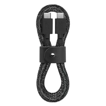 Кабель Native Union Belt Cable USB-C to USB-C 1.2 m Cosmos Black (BELT-C-CS-BLK-2-NP)