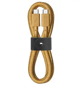 Кабель Native Union Belt Cable USB-C to USB-C 1.2 m Kraft (BELT-C-KFT-2-NP)