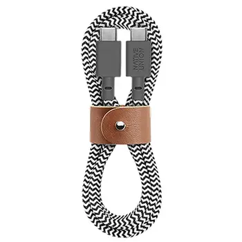 Кабель Native Union Belt Cable USB-C to USB-C 1.2 m Zebra (BELT-C-ZEB-2-NP)